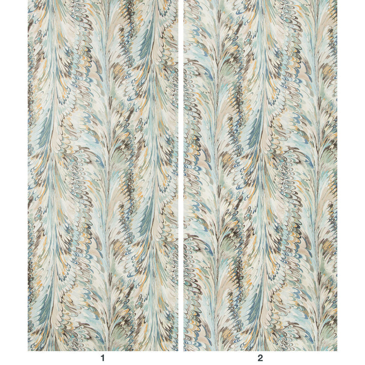 Taplow Paper Sea Mist by Lee Jofa Designer Wallcovering MANOR HOUSE WALLPAPER PULP - 80%;POLYESTER - 20% Austria Horizontal: 17.9 and Vertical: 31.5 53.7 - Swanky Fabrics -