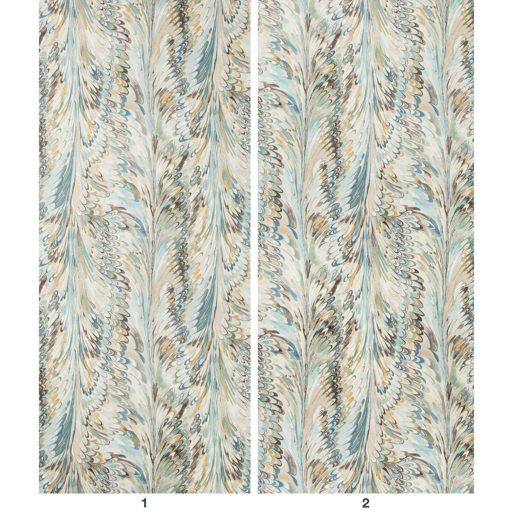Taplow Paper Sea Mist by Lee Jofa Designer Wallcovering MANOR HOUSE WALLPAPER PULP - 80%;POLYESTER - 20% Austria Horizontal: 17.9 and Vertical: 31.5 53.7 - Swanky Fabrics -