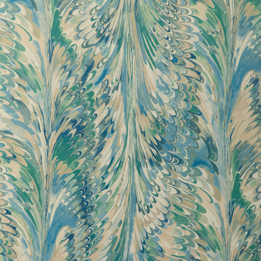 Taplow Paper - Marine/Sand P2019103.516.0 by Lee Jofa Designer Wallcovering