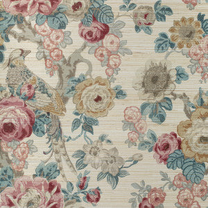 Avondale Paper Ruby/Spice by Lee Jofa Designer Wallcovering