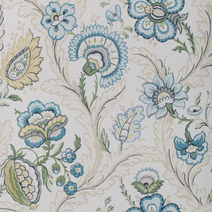 Wimberly Paper Blue/Spring by Lee Jofa Designer Wallcovering