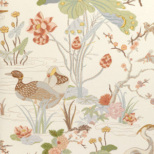 Luzon Paper Apricot by Lee Jofa Designer Wallcovering