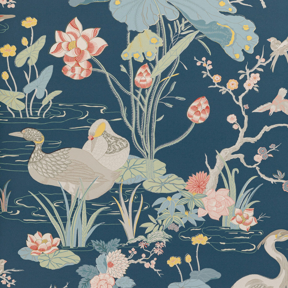 Luzon Paper Sapphire by Lee Jofa Designer Wallcovering MINDORO WALLPAPER WOOD PULP - 45%;BINDER - 20%;MINERAL FILLERS - 20%;POLYESTER - 15% United Kingdom Horizontal: 27.5 and Vertical: 41.8 27.5 - Swanky Fabrics -