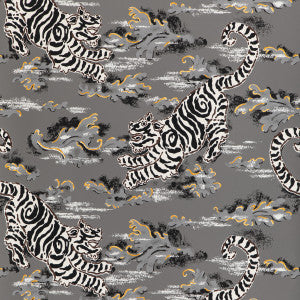 Bongol Paper Charcoal by Lee Jofa Designer Wallcovering