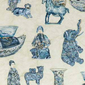 Tambelan Paper Porcelain by Lee Jofa Designer Wallcovering