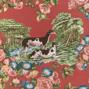 Whippets Paper Red P2023120.19.0 By Lee Jofa Designer Wallcovering