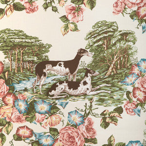 Whippets Paper Ivory P2023120.1.0 By Lee Jofa Designer Wallcovering