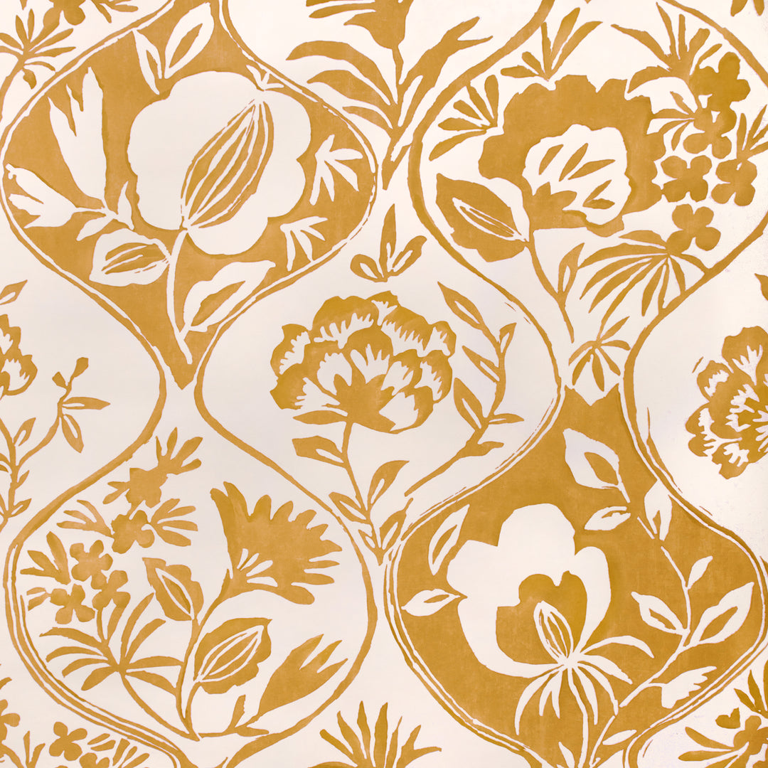Calathea Paper - Gold P2023126.40.0 by Lee Jofa Designer Wallcovering