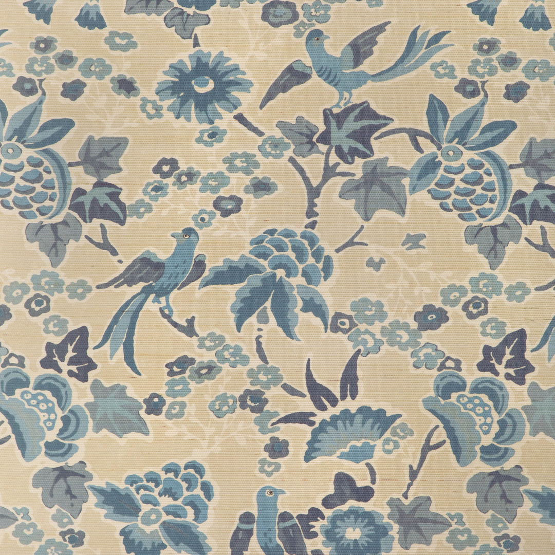 Posy Paper - Sand/Sky P2023127.516.0 by Lee Jofa Designer Wallcovering