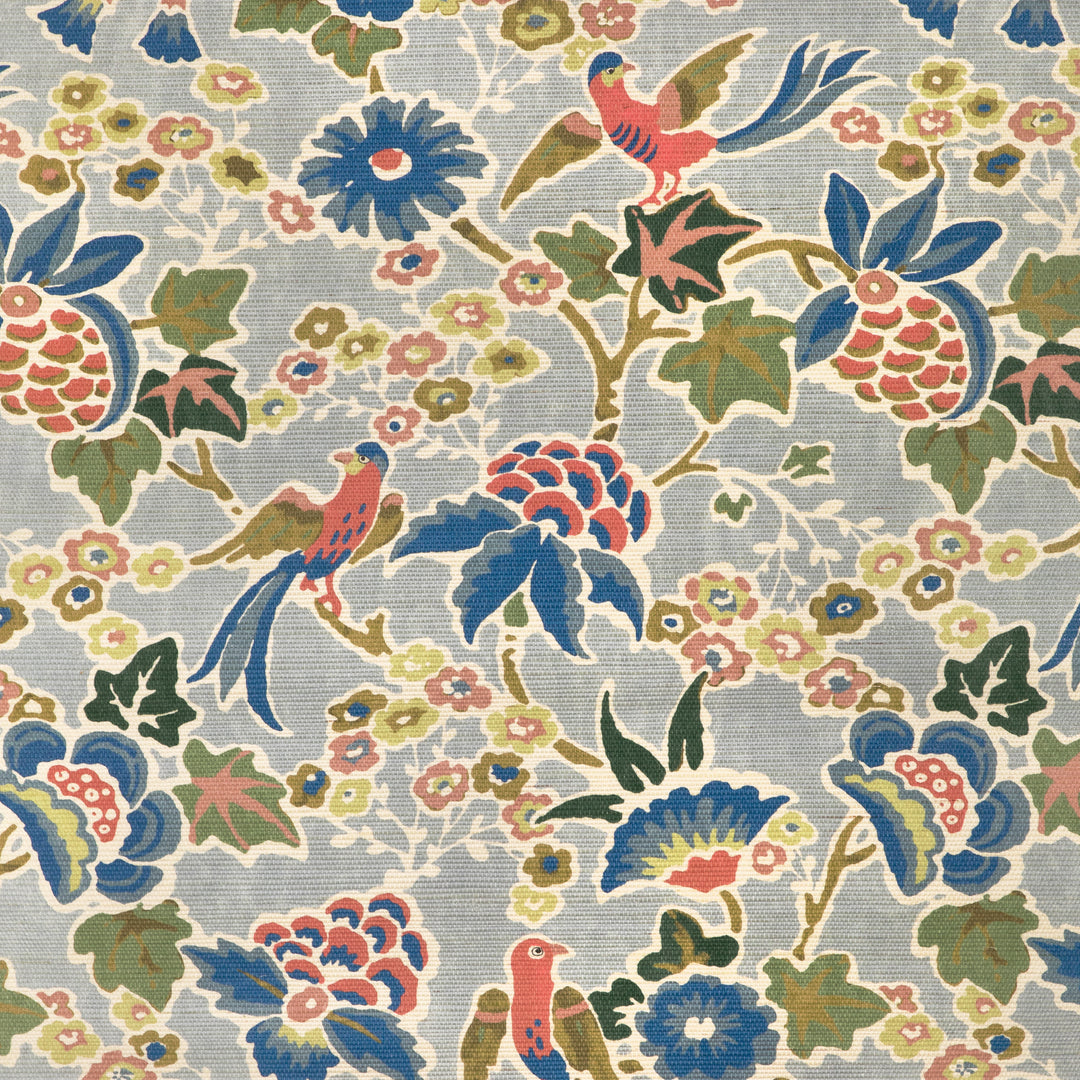Posy Paper - Blue/Multi P2023127.519.0 by Lee Jofa Designer Wallcovering