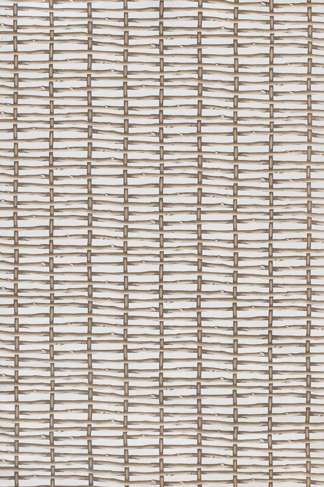 Twig Fence Wp - Brown P2025107.1016.0 by Lee Jofa Designer Wallcovering