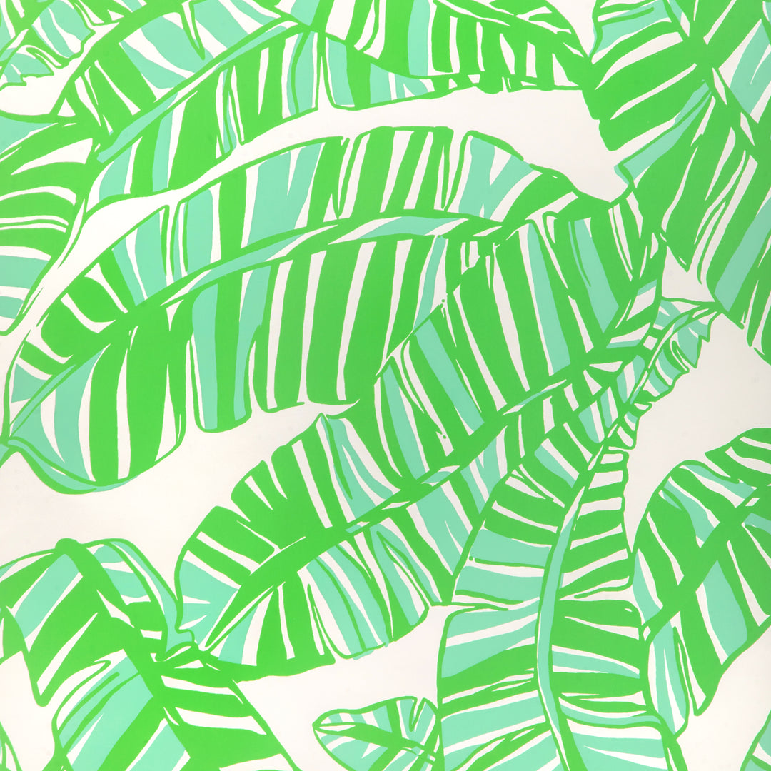Go Bananas Wp - White/Green P2025111.31.0 by Lee Jofa Designer Wallcovering
