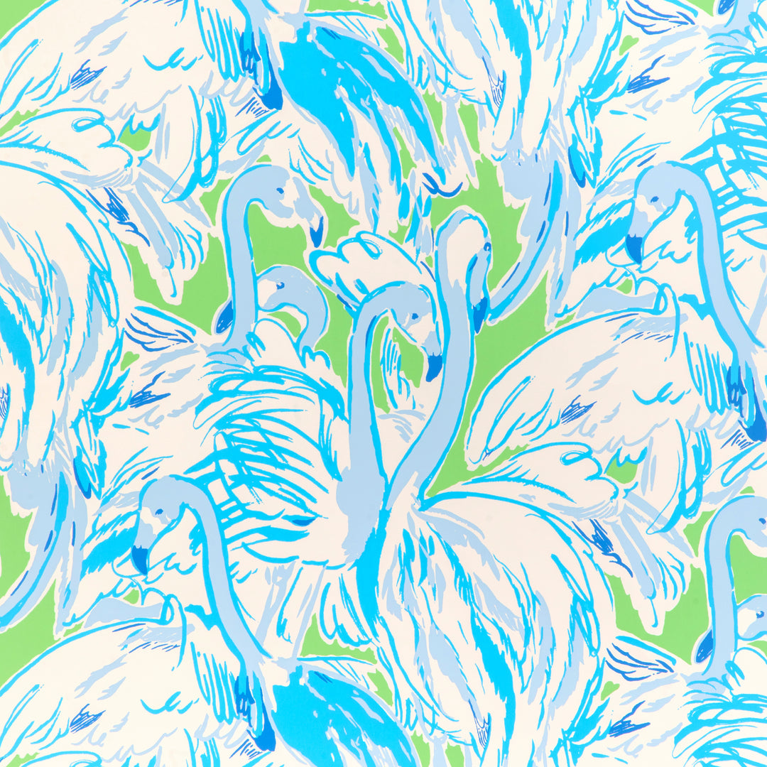 Pink Colony Wp - Green/Blue P2025114.315.0 by Lee Jofa Designer Wallcovering