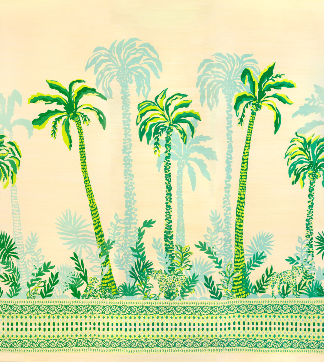 Palms Way Mural Gc - Green P2025115.1630.0 by Lee Jofa Designer Wallcovering