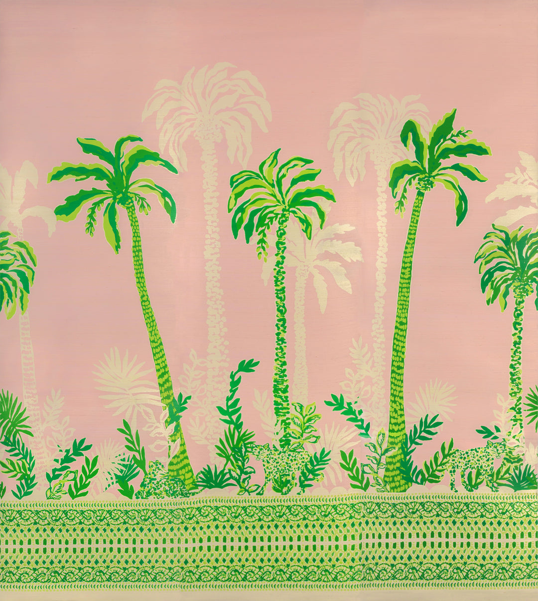 Palms Way Mural Gc - Pink P2025115.73.0 by Lee Jofa Designer Wallcovering