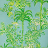 Tiger Queen Wp - Aqua P2025118.353.0 by Lee Jofa Designer Wallcovering