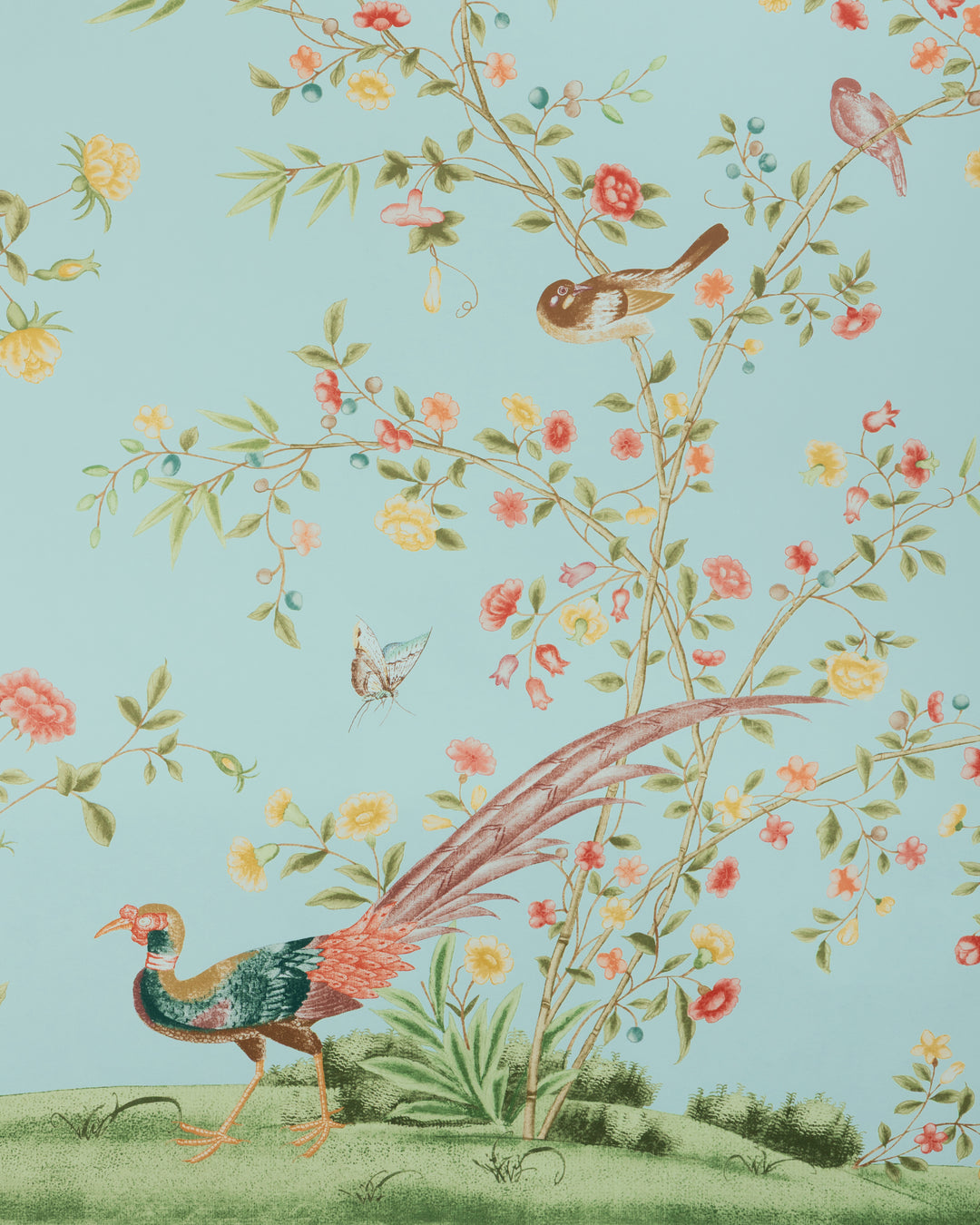 Whitley Hall Wp Pnl - Aqua P2025120.353.0 by Lee Jofa Designer Wallcovering