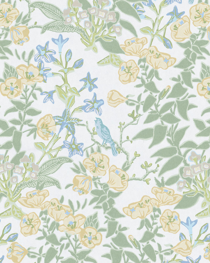 Plumeria Paper - Straw P2026101.415.0 by Lee Jofa Designer Wallcovering