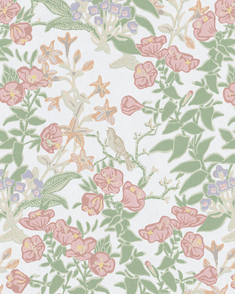 Plumeria Paper - Rose P2026101.73.0 by Lee Jofa Designer Wallcovering