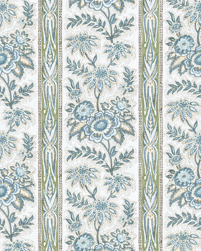 Margaux Paper - Blue P2026104.530.0 by Lee Jofa Designer Wallcovering