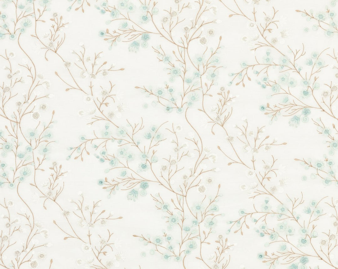 Lilette Sheer Celadon P498630003 by Old World Weavers Designer Fabric