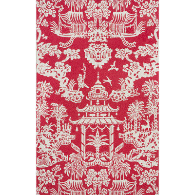 Lhasa Paper Red by Brunschwig & Fils Wallcovering Brunschwig & Fils Wallcovering Lhasa Paper RedWallcovering PAPER - 100% United States </p><p>Repeat: H: 27, V: 36 27 - Fabric Carolina -