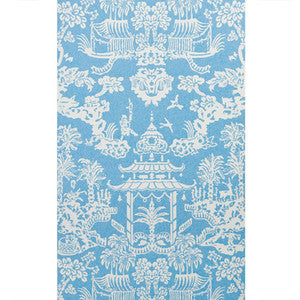 Lhasa Paper Aqua by Brunschwig & Fils Designer Wallcovering