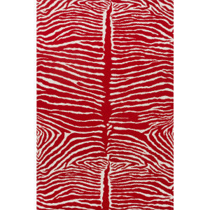 Le Zebre Red by Brunschwig & Fils Designer Wallcovering