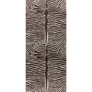 Le Zebre Brown by Brunschwig & Fils Designer Wallcovering