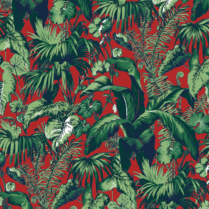 Feuillage Red by Brunschwig & Fils Wallcovering Brunschwig & Fils Wallcovering Feuillage RedWallcovering MADELEINE CASTAING CELLULOSE - 72%;POLYESTER - 28% France </p><p>Repeat: H: 47.24, V: 61 47.24 - Fabric Carolina -