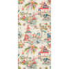 Xian Prussian/Red by Brunschwig & Fils Designer Wallcovering