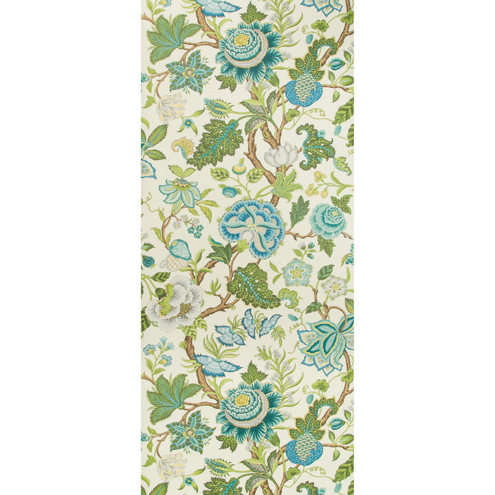 Nizam Spring/Aqua by Brunschwig & Fils Wallcovering Brunschwig & Fils Wallcovering Nizam Spring/AquaWallcovering VOLUME 57 WOOD PULP - 45%;BINDER - 20%;MINERAL FILLERS - 20%;POLYESTER - 15% United Kingdom </p><p>Repeat: H: 27.5, V: 46.8 27.5 - Fabric Carolina -