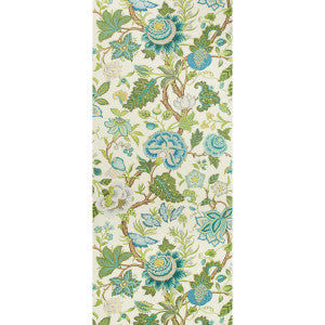 Nizam Spring/Aqua by Brunschwig & Fils Designer Wallcovering