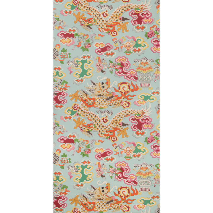 Ming Dragon Aqua by Brunschwig & Fils Wallcovering Brunschwig & Fils Wallcovering Ming Dragon AquaWallcovering SUMMER PALACE WALLPAPERS CELLULOSE - 45%;BINDER - 20%;MINERAL FILLERS - 20%;POLYESTER - 15% United Kingdom </p><p>Repeat: H: 27.5, V: 27.2 27.5 - Fabric Carolina -