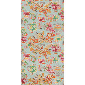 Ming Dragon Aqua by Brunschwig & Fils Designer Wallcovering