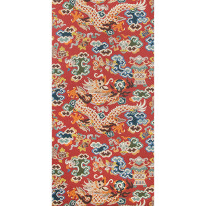 Ming Dragon Claret by Brunschwig & Fils Designer Wallcovering