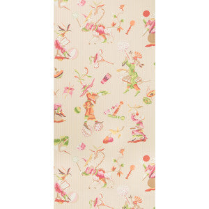 Cirque Chinois Pink by Brunschwig & Fils Designer Wallcovering