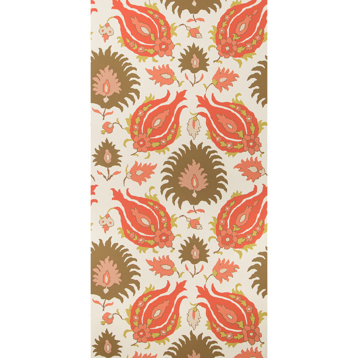 Kashmiri Blush/Toast by Brunschwig & Fils Wallcovering Brunschwig & Fils Wallcovering Kashmiri Blush/ToastWallcovering GRAND BAZAAR WALLPAPERS PAPER - 95%;OTHER - 5% United States </p><p>Repeat: H: 27, V: 29.19 27 - Fabric Carolina -