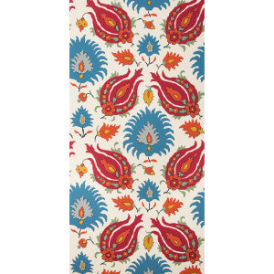 Kashmiri Pomegranate/Blue by Brunschwig & Fils Designer Wallcovering