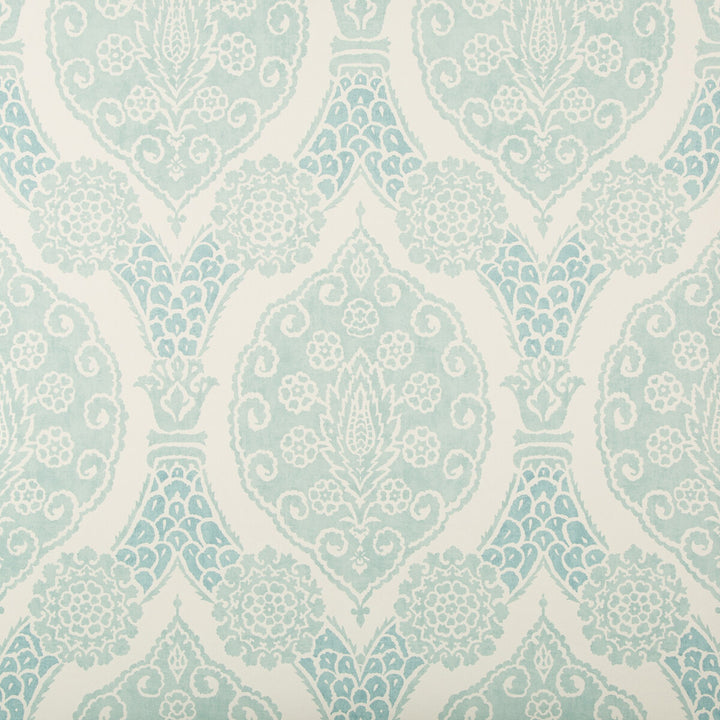Sufera Aqua by Brunschwig & Fils Wallcovering Brunschwig & Fils Wallcovering Sufera AquaWallcovering GRAND BAZAAR WALLPAPERS CELLULOSE - 60%;POLYESTER - 24%;MINERAL FILLERS - 12%;BINDER - 4% Italy </p><p>Repeat: H: 26.77, V: 28.74 26.77 - Fabric Carolina -