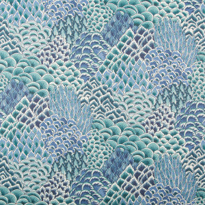 Katibi Turquoise by Brunschwig & Fils Designer Wallcovering
