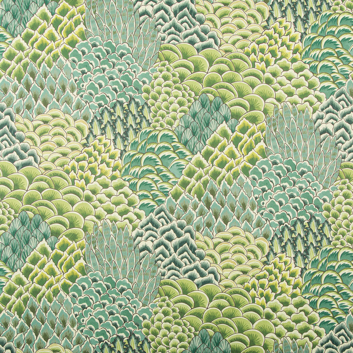 Katibi Leaf by Brunschwig & Fils Wallcovering Brunschwig & Fils Wallcovering Katibi LeafWallcovering GRAND BAZAAR WALLPAPERS CELLULOSE - 60%;POLYESTER - 24%;MINERAL FILLERS - 12%;BINDER - 4% Italy </p><p>Repeat: H: 26.77, V: 17.52 26.77 - Fabric Carolina -