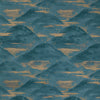 La Brume Teal by Brunschwig & Fils Designer Wallcovering