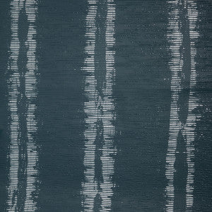 Les Plumes Navy by Brunschwig & Fils Designer Wallcovering