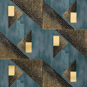 Le Tonnerre Navy by Brunschwig & Fils Designer Wallcovering