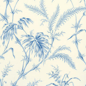Lauziere Blue by Brunschwig & Fils Designer Wallcovering