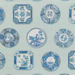 Bonchamp Blue by Brunschwig & Fils Designer Wallcovering