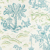 Valensole Teal/Leaf by Brunschwig & Fils Designer Wallcovering