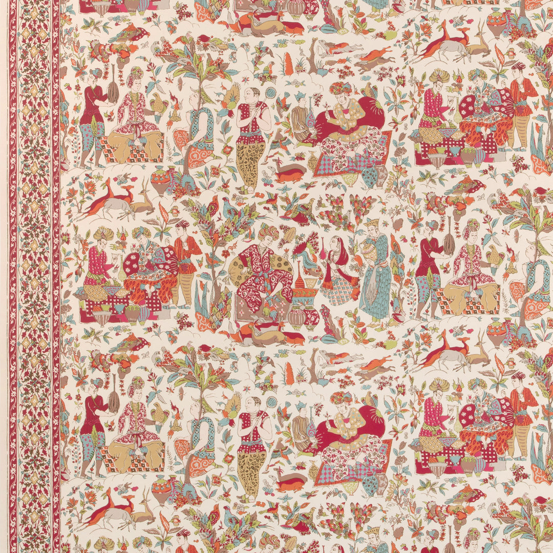 Shalimar - Berry/Sand P8024100.716.0 by Brunschwig & Fils Designer Wallcovering
