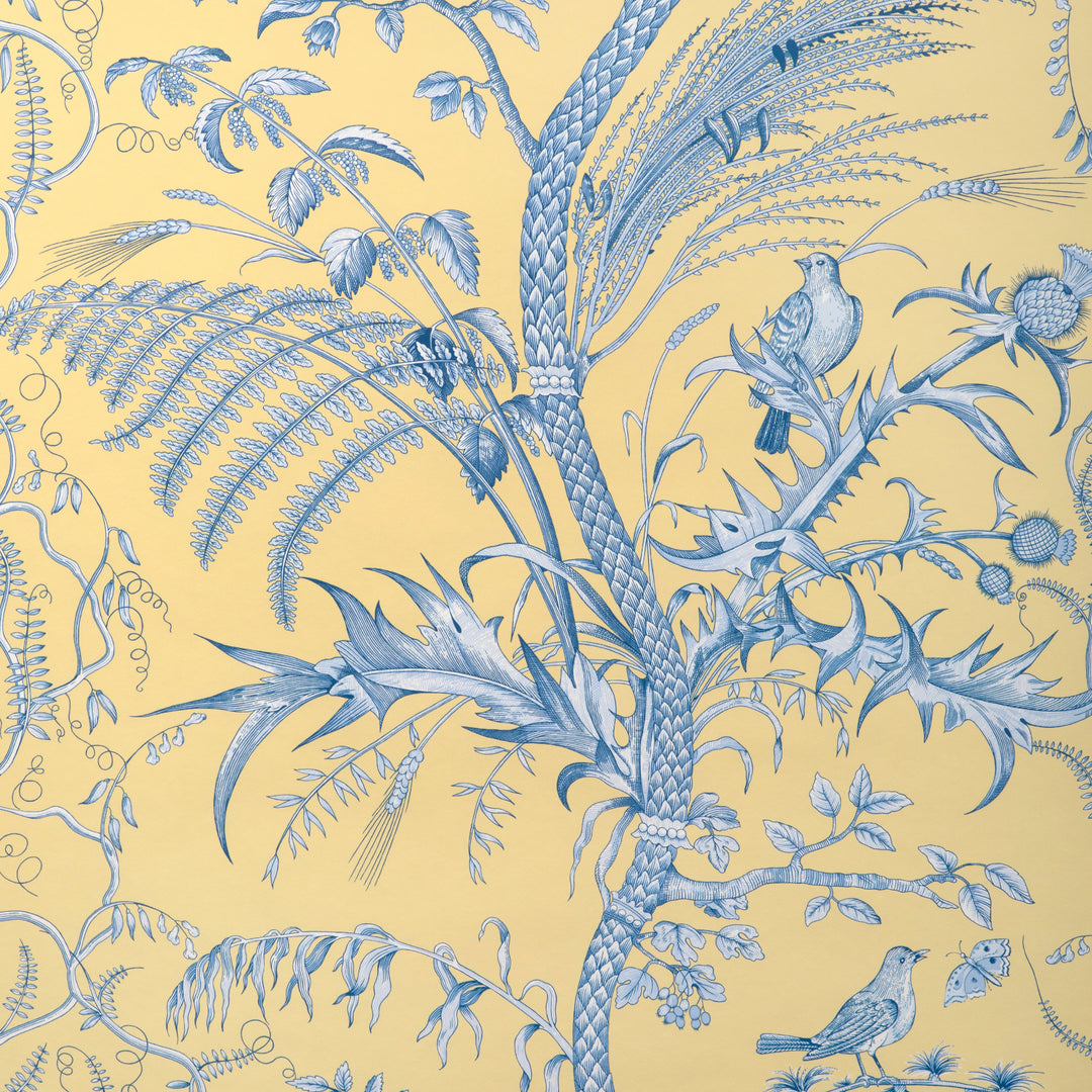 Bird And Thistle Ii - Sun P8024101.415.0 by Brunschwig & Fils Designer Wallcovering